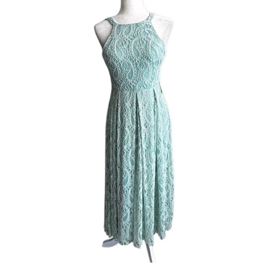 Anthropologie Eva Franco Lace Dress Jane Dress Mint Green SZ 2 NEW